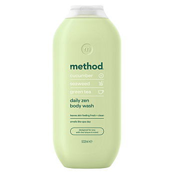 METHOD Sprchový gél Daily Zen 532 ml (Prírodné prípravky na sprchovanie a umývanie)