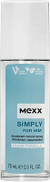 MEXX Simply For Him Dezodorant s rozprašovačom 75 ml