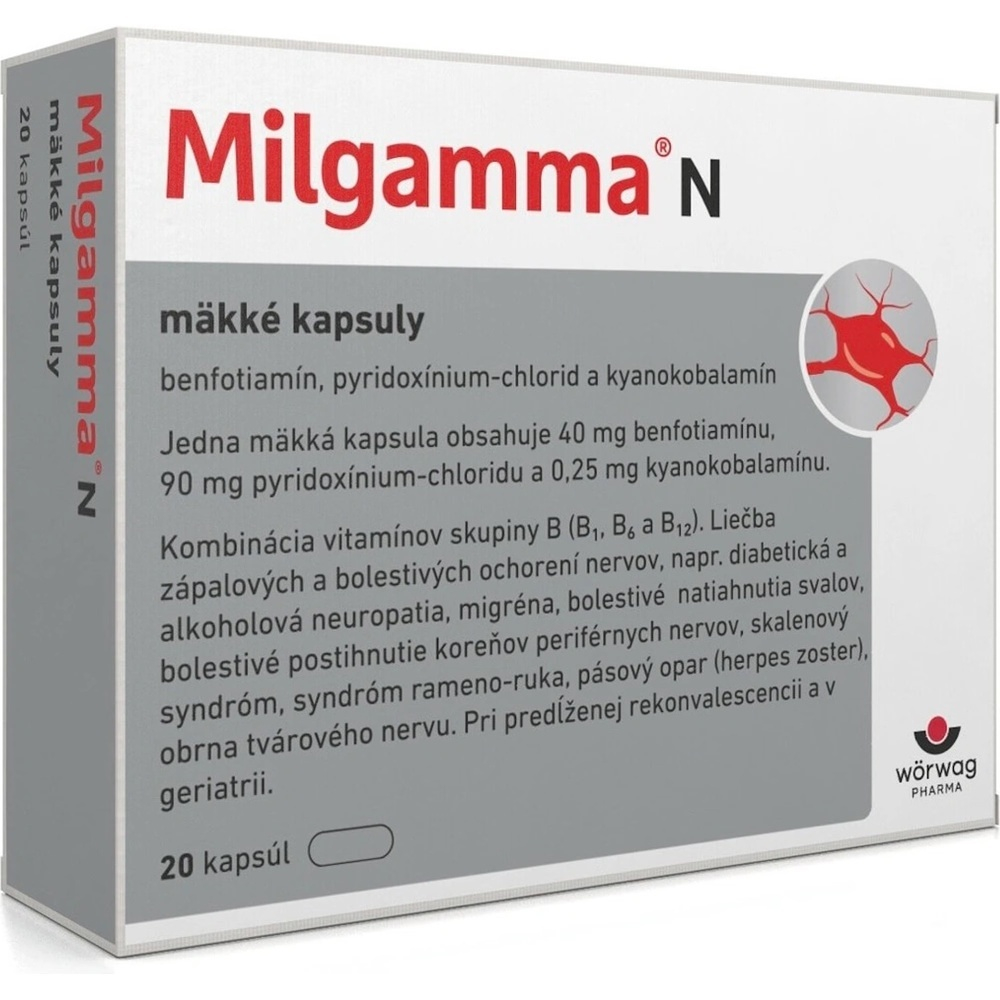 MILGAMMA N 20 kapsúl kúpite na Mojalekaren.sk