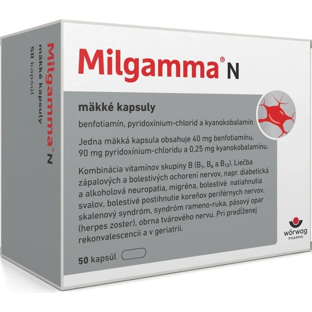 MILGAMMA N 50 kapsúl kúpite na Mojalekaren.sk
