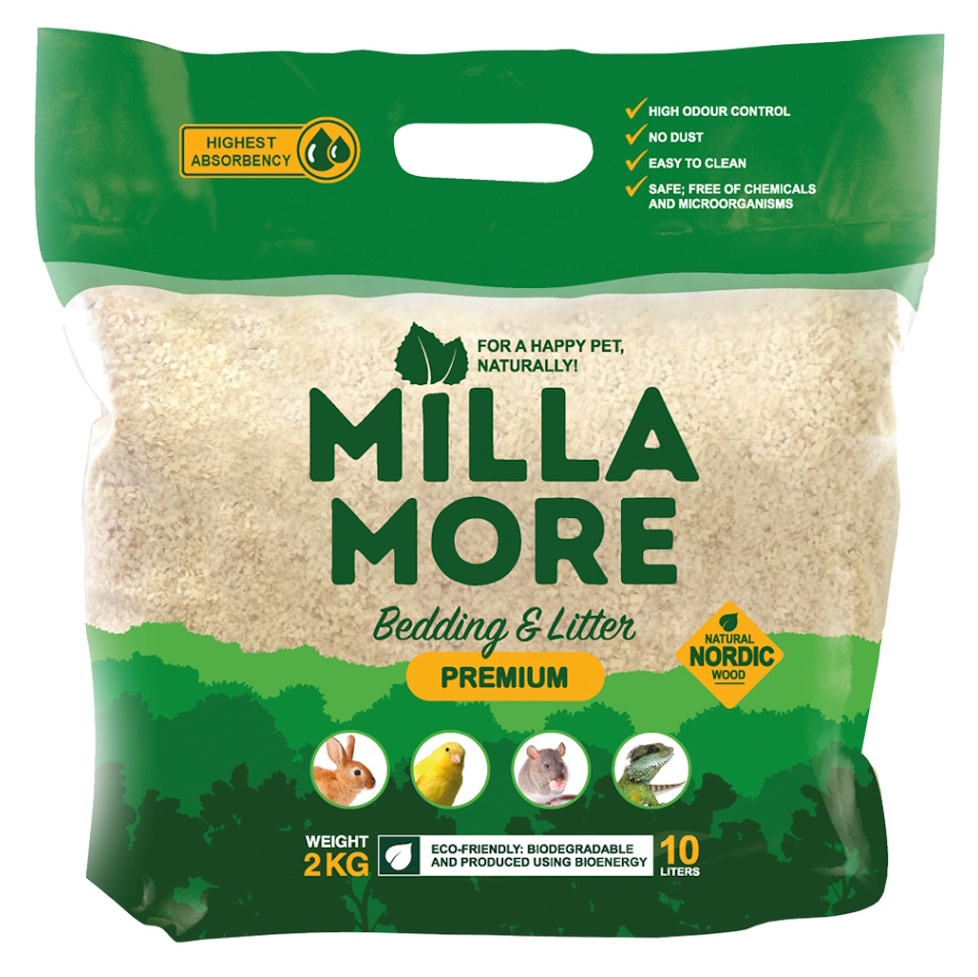 E-shop MILLAMORE Premium Podstielka pre hlodavce štiepky osika 1 ks, Hmotnosť balenia (g): 2 kg