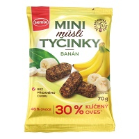 SEMIX Mini müsli tyčinky s banánmi bez lepku 70 g