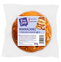 FREE DAYS Minimazanec s čokoládou a mandľami bez lepku 120 g