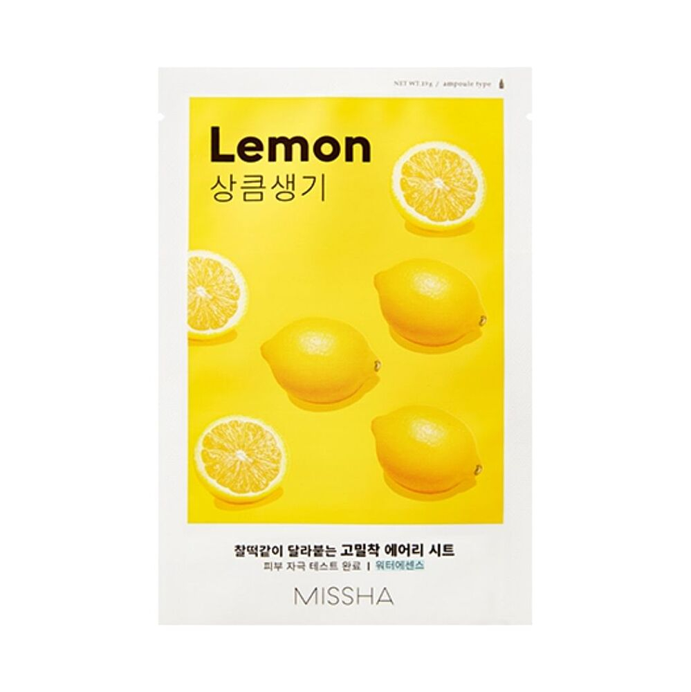 MISSHA Airy fit sheet mask lemon plátienková maska ​​19 g