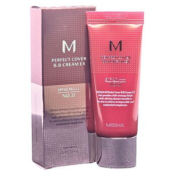 MISSHA M Perfect cover BB krém EX SPF42/PA+++ odtieň č.21 20 ml (Korejské tónovací krémy) - Hydratačný, Krycie, Ochranný faktor