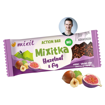 MIXIT Action mixitka Adama Ondra figa a lieskový oriešok BIO 34 g (Tyčinky) - Sladké, BIO