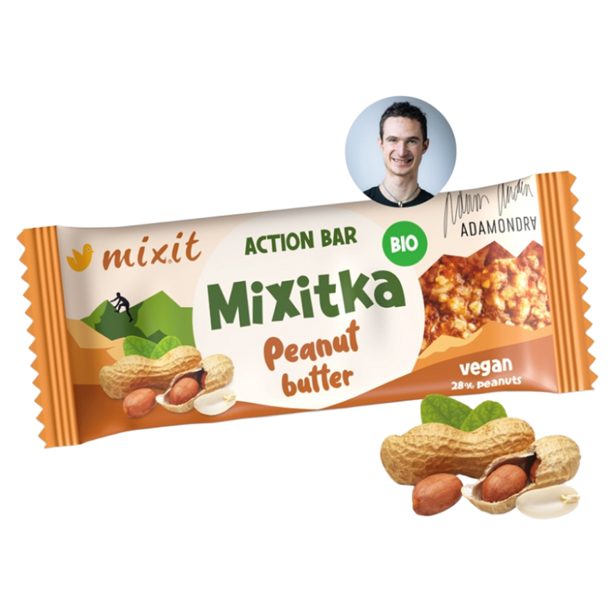 MIXIT Action mixitka Adama Ondra peanut butter BIO 34 g