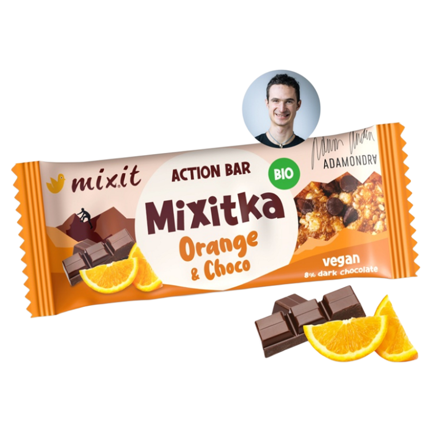 MIXIT Action mixitka Adama Ondra pomaranč a čokoláda BIO 34 g