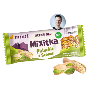 MIXIT Action mixitka Adama Ondra sezam a pistácie BIO 34 g (Tyčinky) - Slané, BIO