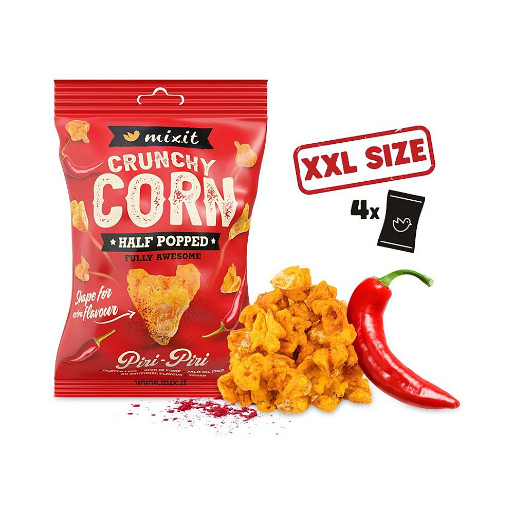 MIXIT Crunchy corn - Peri Peri & Kajenské korenie 175 g