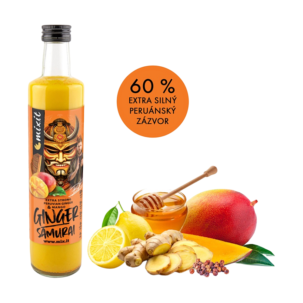 MIXIT Ginger samurai zázvorový nápoj s mangom Jirky Procházky 500 g