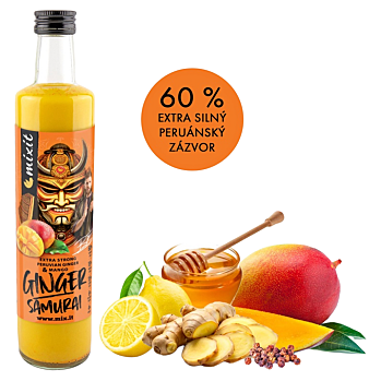 MIXIT Ginger samurai zázvorový nápoj s mangom Jirky Procházky 500 g (Sirupy a šťávy) - Prírodné