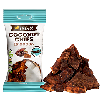 MIXIT Kokosové chipsy kakao 60 g (Kokos) - Sladké