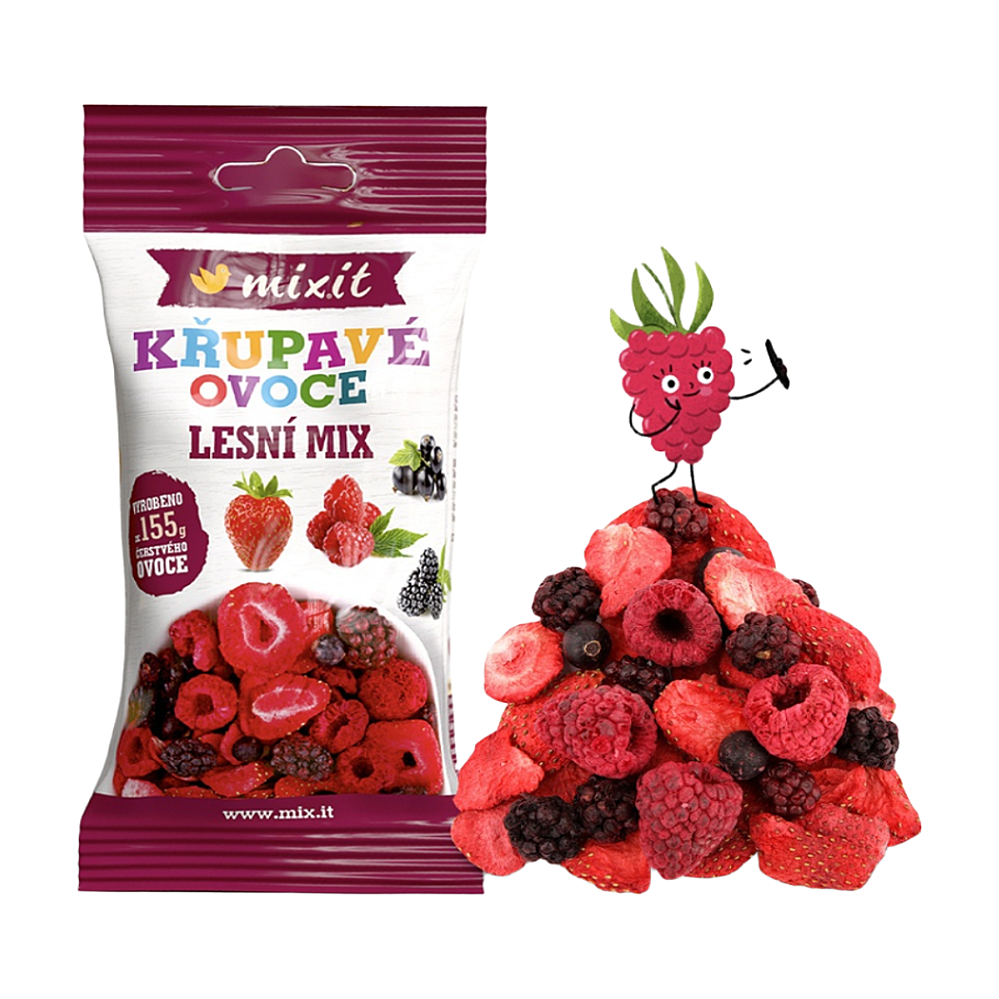 MIXIT Chrumkavé ovocie do vačku lesný mix, 20 g