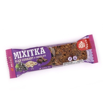 MIXIT Mixitka čierne ríbezle + čokoláda bez lepku 60 g, expirácie