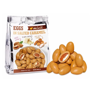 MIXIT Vajíčka slaný karamel do vrecka 65 g (Mandle)