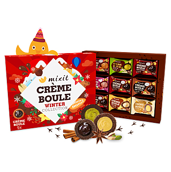 MIXIT Vianočná bouleniera degustačná sada créme boule 270 g (Sušienky, oblátky) - Sladké