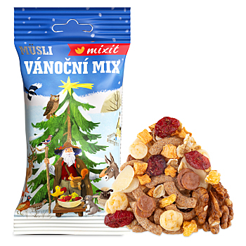 MIXIT Vianočný mix do vrecka 60 g (Müsli zmesi) - Sladké