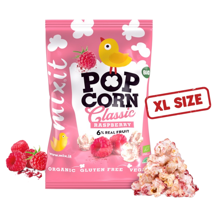 MIXIT Velký popcorn malina BIO 75 g