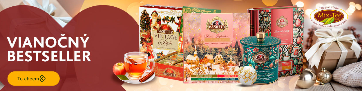 VIANOČNÁ PONUKA čajov a sušienok
