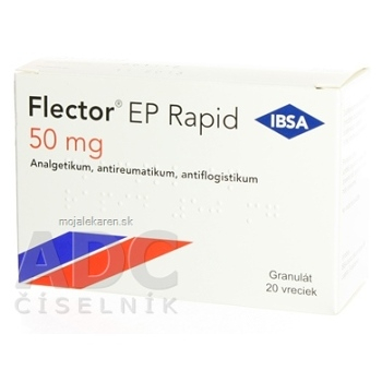 Flector EP Rapid 50 mg gra 1x20 vrecúšok