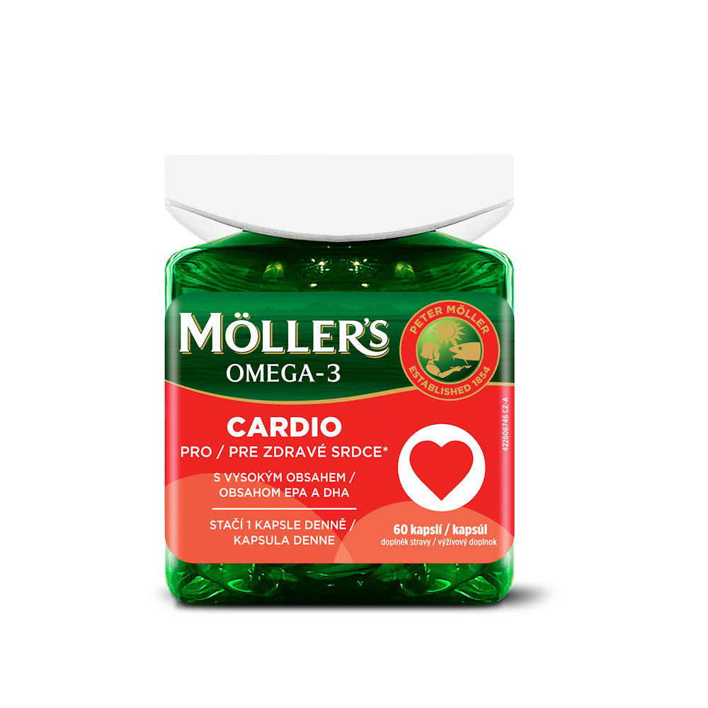 MOLLER´S Omega 3 CARDIO 60 kapsulí