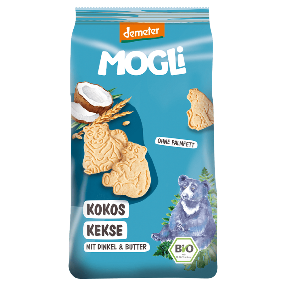 MOGLI BIO Kokosové sušienky s certifikáciou Demeter 125 g