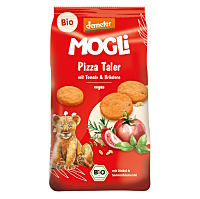MOGLi bio pizza krekry s rajčaty a bylinkami 125 g s certifikací Demeter