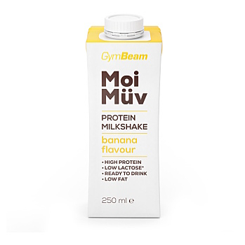 GYMBEAM MoiMüv proteínový milkshake banán 250 ml (Proteínové nápoje)