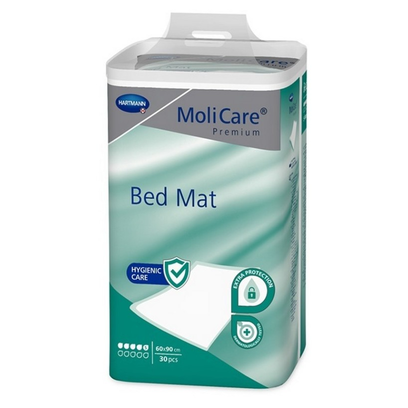 MOLICARE Bed Mat Inkontinenčná podložka 5 kvapiek 60 x 90 cm 30 kusov kúpite na Mojalekaren.sk