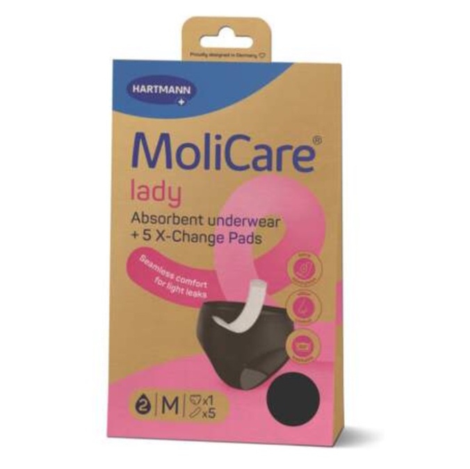 MOLICARE Lady M absorpčná bielizeň 1 kus+ X-change vložka 5 kusov