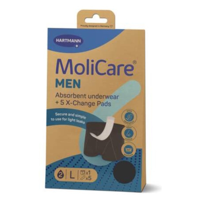 MoliCare MenL absorpčná spodná bielizeň 1ks + X-Change vložka 5 ks