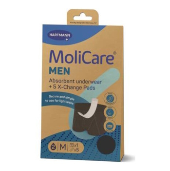 MOLICARE Men M absorpčná bielizeň 1 kus + X-change vložka 5 kusov