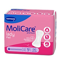 MOLICARE Lady inkontinenčné vložky 1 kvapka 12 kusov