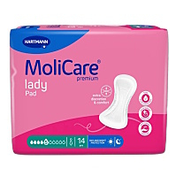 MOLICARE Lady inkontinenčné vložky 5 kvapiek 14 kusov