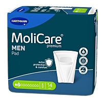 MOLICARE Men inkontinenčné vložky 2 kvapky 14 kusov