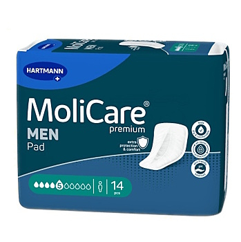 MOLICARE Men inkontinenčné vložky 5 kvapiek 14 kusov (Vložky pri inkontinencii)