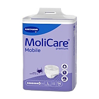 MOLICARE MOBILE Inkontinenčné nohavičky 8 kvapiek veľkosť L 14 kusov