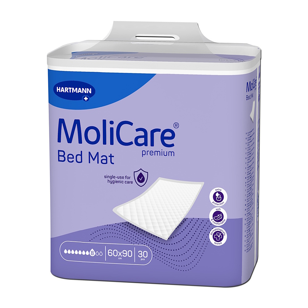 MoliCare Premium Bed Mat 8 kvapiek 60x90cm absorpčné podložky 30ks