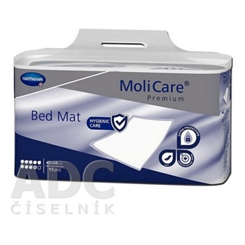 MOLICARE Premium Bed Mat Inkontinenčná podložka 9 kvapiek 40 x 60 cm 15 kusov