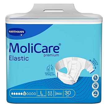 MOLICARE Elastic zalepovacie nohavičky 6 kvapiek veľkosť L 30 kusov ()