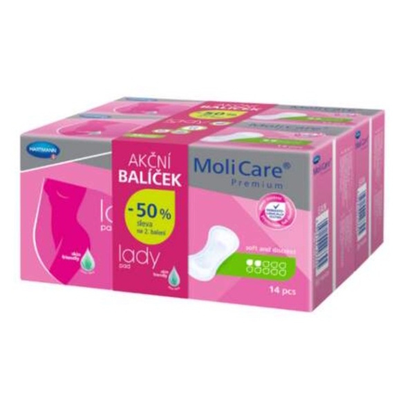 MOLICARE Premium lady pad 2 kvapky duopack 2 x 14 ks set