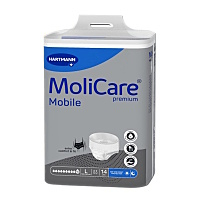 MOLICARE MOBILE Inkontinenčné nohavičky 10 kvapiek veľkosť L 14 kusov