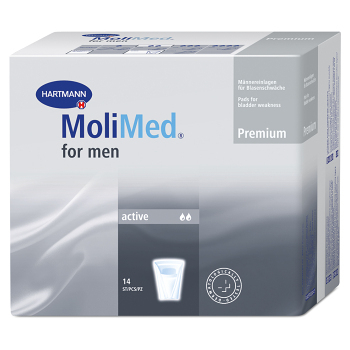 Inkontinenčné vložky MoliMed for men active 14 ks