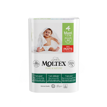 MOLTEX Pure & Nature Maxi Naťahovacie plienkové nohavičky 7-12 kg 22 kusov