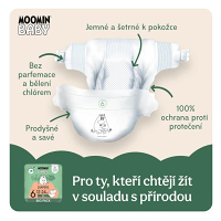 MOOMIN BABY 6 Eko plienky maxi 12-24 kg 51 kusov