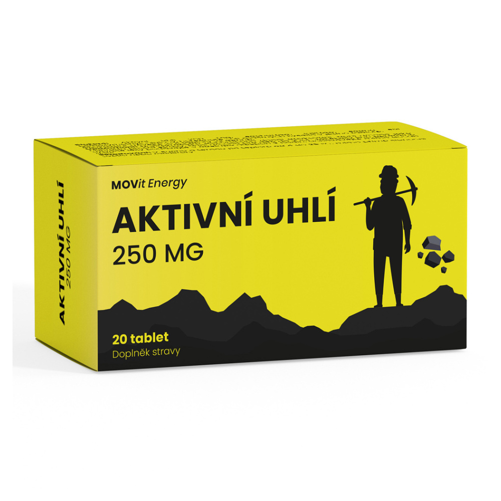 MOVIT ENERGY Aktívne uhlie 250 mg 20 tabliet kúpite na Mojalekaren.sk