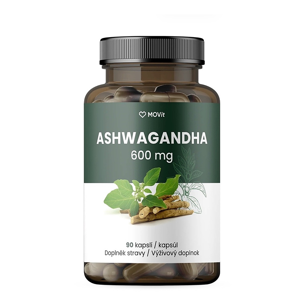 MOVIT Ashwagandha 600 mg premium 5% withanolidov 90 kapsúl
