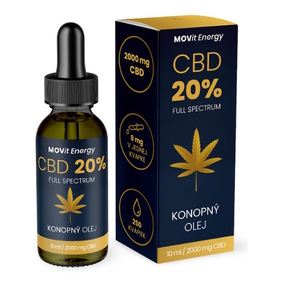 MOVIT ENERGY CBD 20% Full Spectrum konopný olej 10 ml kúpite na Mojalekaren.sk