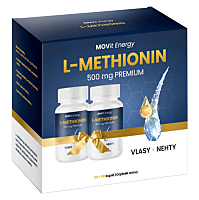 MOVIT ENERGY Metionín Premium 500 mg Darčekové balenie 90 + 90 kapsúl